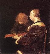 The Reading Lesson Gerard ter Borch the Younger